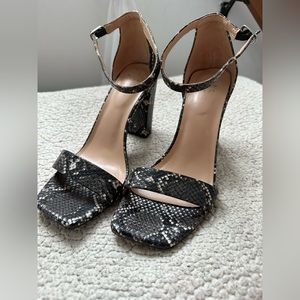 Snake skin heels